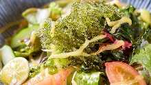 Sea grapes salad