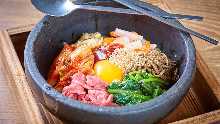 Stone grilled bibimbap