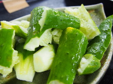 Smashed cucumber salad