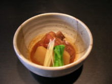 Simmered Berkshire pork with bone