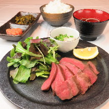 Beef tongue set meal