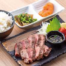 Beef tongue set meal