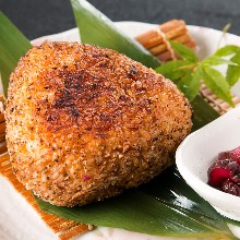 Grilled rice ball