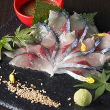 "Goma-saba" sesame-flavored mackerel (regional dish)