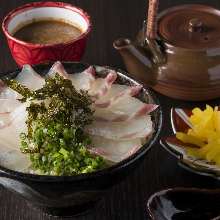 Tai chazuke (sea bream and rice with tea)