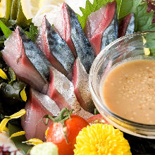 "Goma-saba" sesame-flavored mackerel (regional dish)