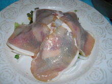 Raw ham salad