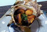 Grilled turban shell