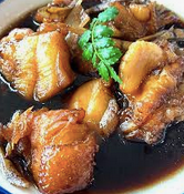 Simmered longtooth grouper
