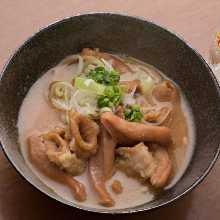 Miso simmered beef offal