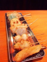 Assorted fried cutlet skewers, 10 kinds