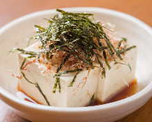 Chilled Okinawan tofu