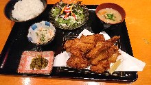 Fried chicken set meal