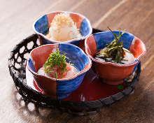 Assorted chilled tofu, 3 kinds