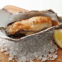 Grilled oysters with butter