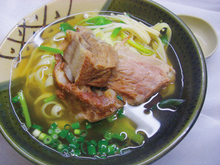 Okinawan noodles with sparerib