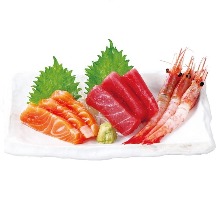 Assorted sashimi, 3 kinds