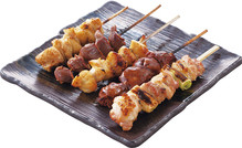 Assorted grilled chicken skewers, 5 kinds