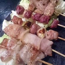 Assorted grilled skewers, 10 kinds