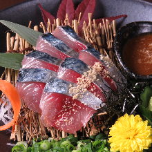 "Goma-saba" sesame-flavored mackerel (regional dish)