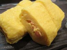 Japanese-style rolled omelet with marinated cod roe