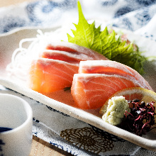 Salmon sashimi