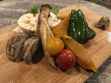 Assorted grilled vegetables