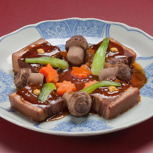 Simmered pork belly