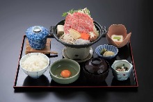 Sukiyaki meal set Sukiyaki meal set