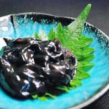 Squid Ink Shiokara / Salted Squid Guts with Ink