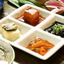 Assortment of Four Ryukyuan Delicacies