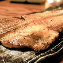 Charcoal grilled Atka mackerel