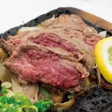 Teppan-grilled beef skirt steak