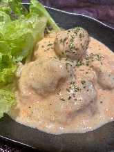 Baked potato with spicy cod roe and butter