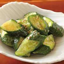 Smashed cucumber salad