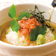 Shake chazuke(salmon and rice with tea)