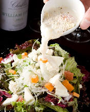 Caesar salad with slow-poached egg