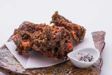 Mozuku seaweed tempura