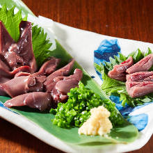 Edible raw liver