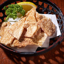 Chicken senbei (rice cracker)