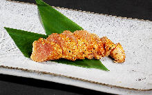 Seared spicy cod roe