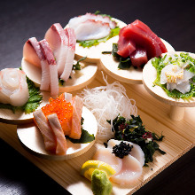 Assorted sashimi