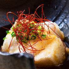 Deep-fried tofu in broth