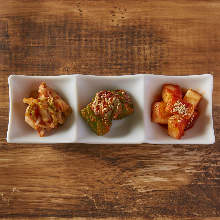 Assorted kimchi, 3 kinds