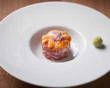 Wagyu sirloin tartare