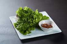 Sangchu (Korean stem lettuce) set with miso included