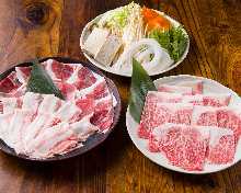 Wagyu beef shabu-shabu