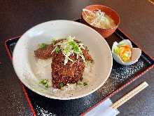 Premium pork fillet cutlet rice bowl