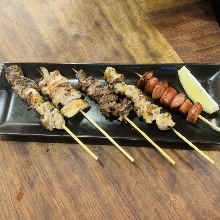 Assorted grilled skewers, 5 kinds