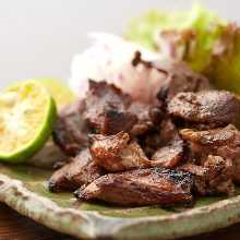 Charcoal grilled meat